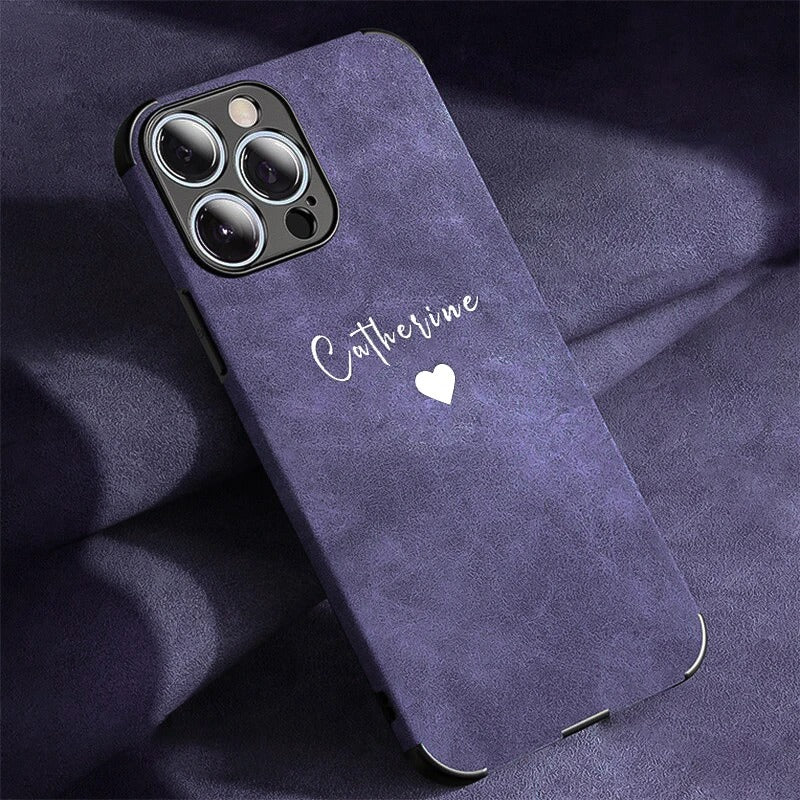 Personalisierte Handyhülle iPhone Alcantara Farben