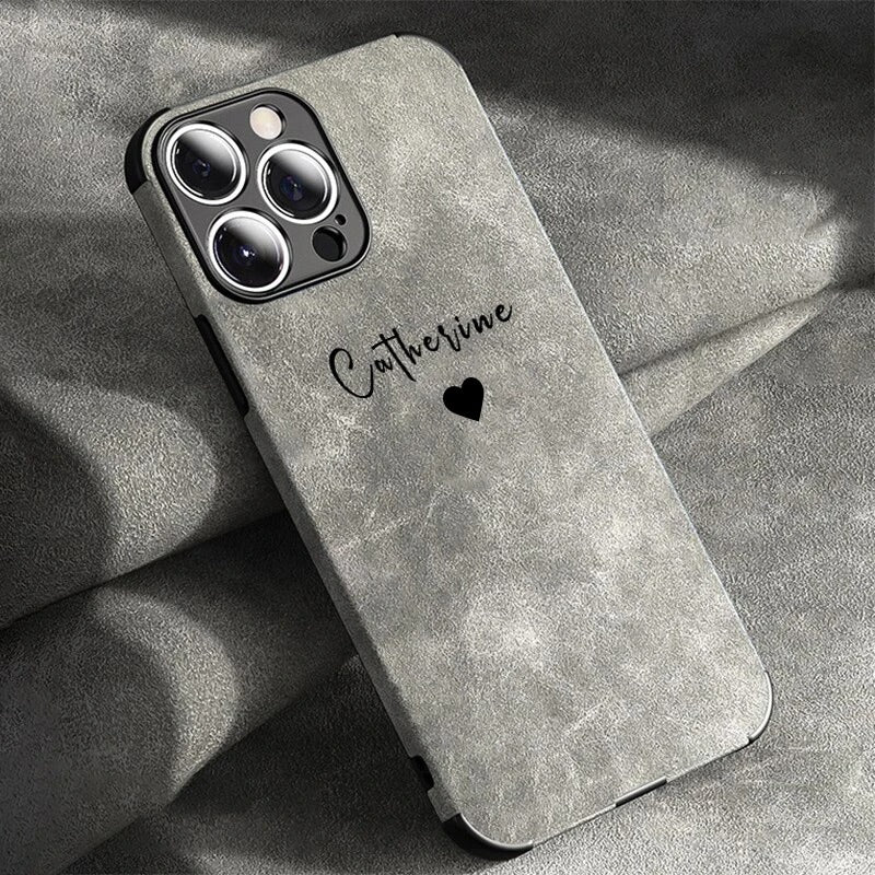 Personalisierte Handyhülle iPhone Alcantara Farben