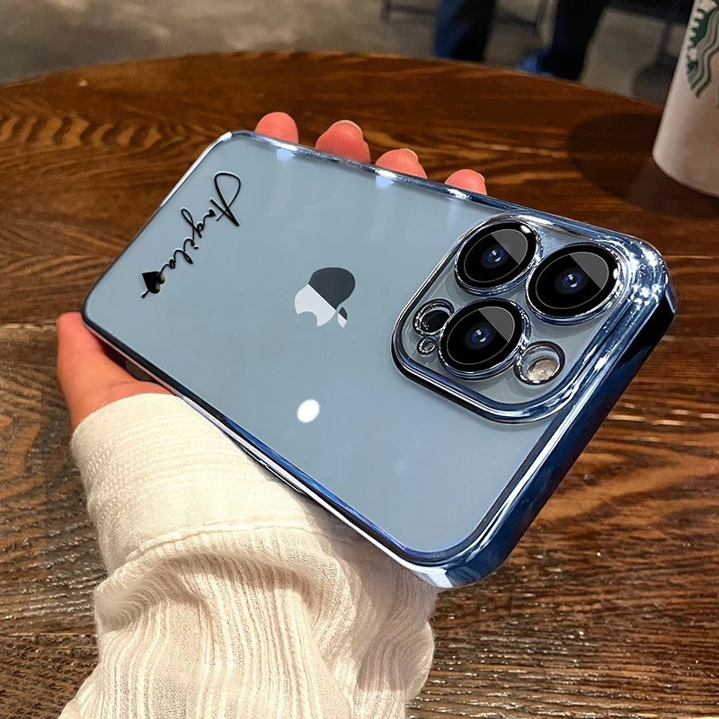 Personalisierte Handyhülle Iphone 11 12 13 14 15, Durchsichtig, Farben