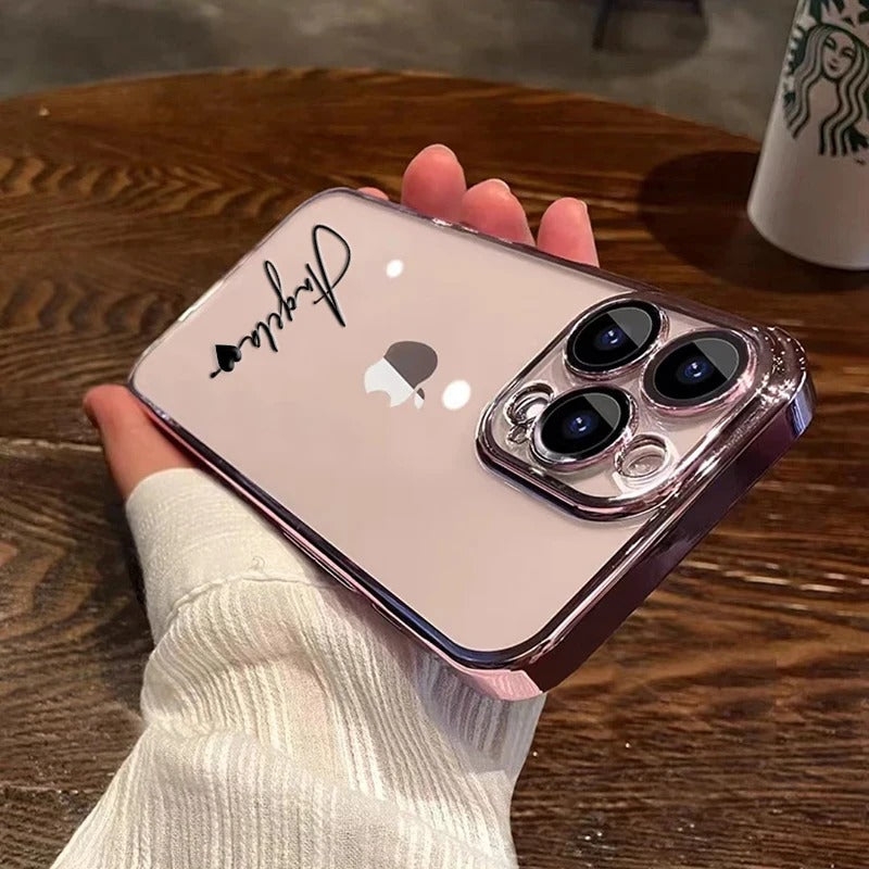 Personalisierte Handyhülle Iphone 11 12 13 14 15, Durchsichtig, Farben