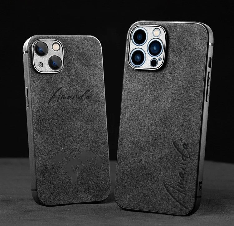 Personalisierte Handyhülle iPhone Alcantara