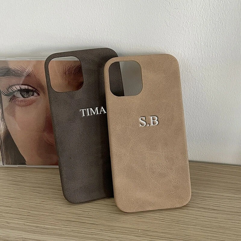 Personalisierte Handyhülle Iphone 11 12 13 14 15 Leder