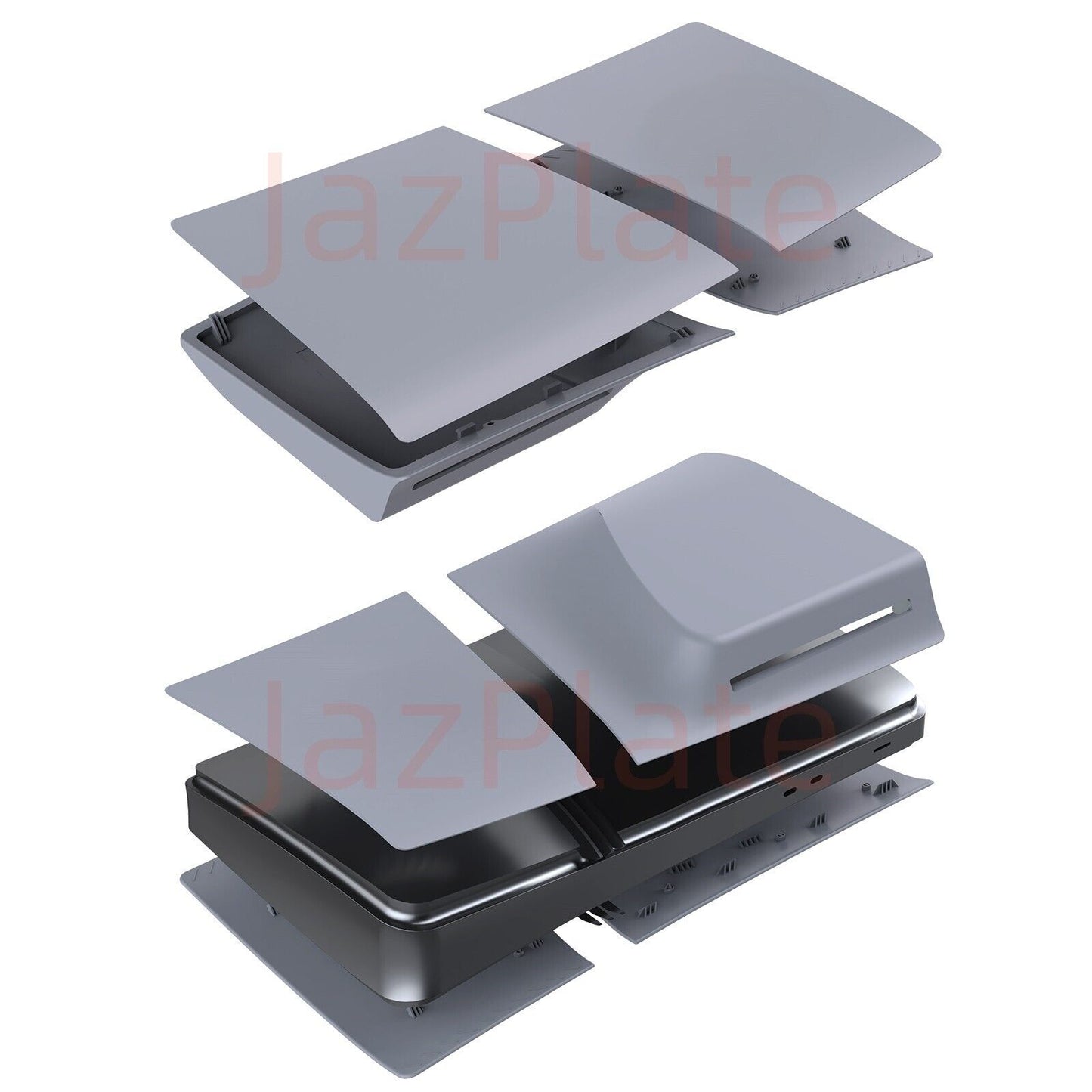 Playstation 5 Pro Disc Edition Faceplate Cover Grau Design (OVP)30th Anniversary