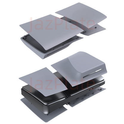 Playstation 5 Pro Disc Edition Faceplate Cover Grau Design (OVP)30th Anniversary