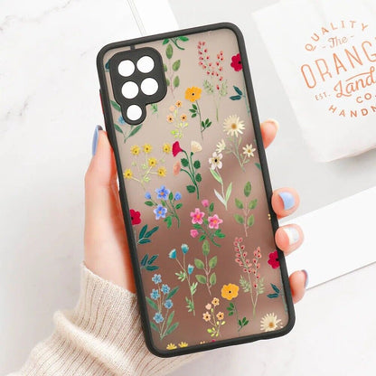 Handyhülle für Samsung A54 A34 S22 A51 A53 5G A33 S23 S21 S20 Fe A70 A72 Blumen