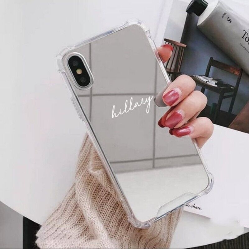 Personalisierte Handyhülle Iphone 11 12 13 14 15 16, Glas, Luxus, Spiegel