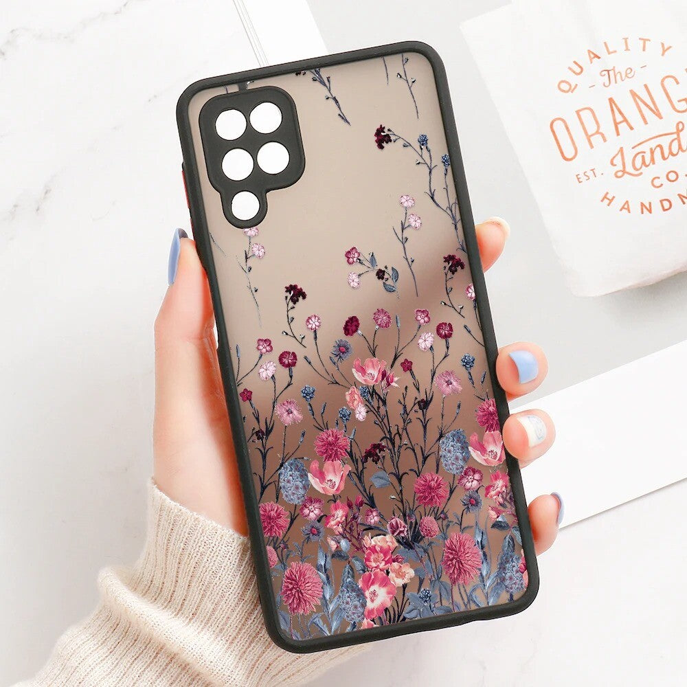 Handyhülle für Samsung A54 A34 S22 A51 A53 5G A33 S23 S21 S20 Fe A70 A72 Blumen
