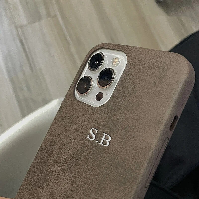 Personalisierte Handyhülle Iphone 11 12 13 14 15 Leder