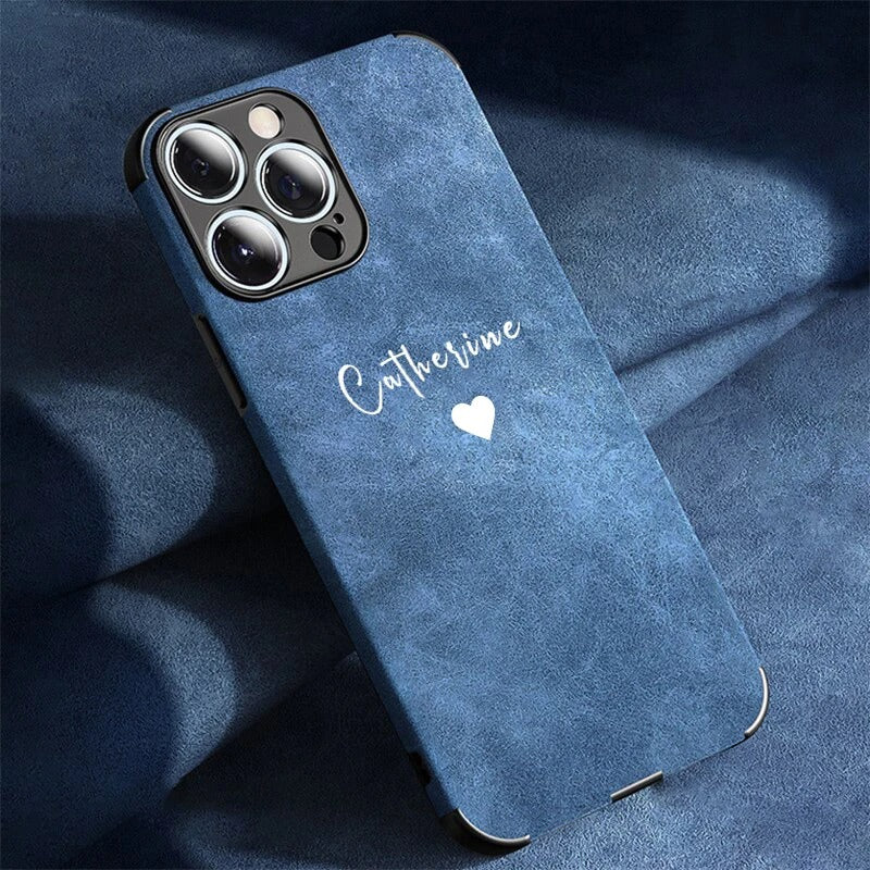 Personalisierte Handyhülle iPhone Alcantara Farben
