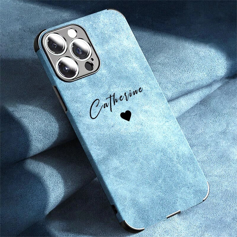 Personalisierte Handyhülle iPhone Alcantara Farben