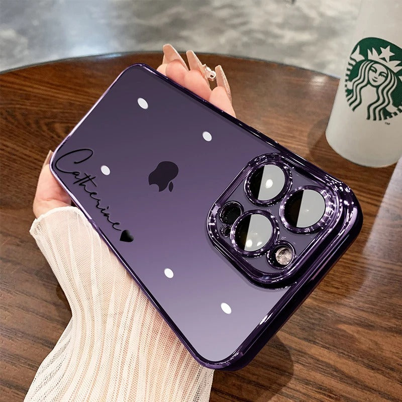 Personalisierte Handyhülle Iphone 11 12 13 14 15, Durchsichtig, Farben
