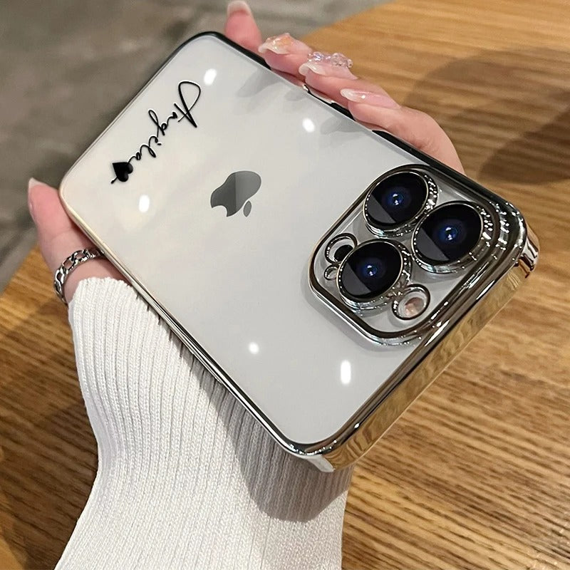 Personalisierte Handyhülle Iphone 11 12 13 14 15, Durchsichtig, Farben